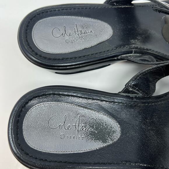 Cole Hann Nike Air Sandals Women's Size 9B Black Leather G Series - Picture 10 of 13